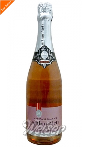 Schaumweine / Cremant / Arthur Metz Cremant d'Alsace Rose Brut Millesime  0,75